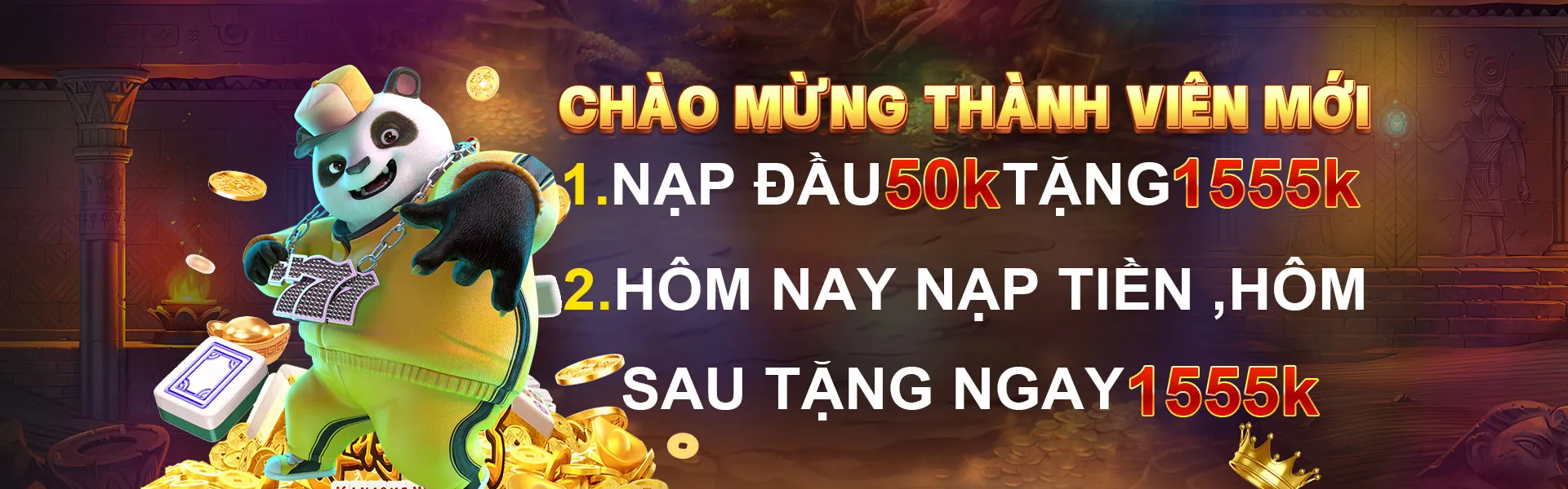 Máy đánh bạc nổ hũ với nhiều tiền vàng và biểu tượng chiến thắng tại Nhat Vip 88